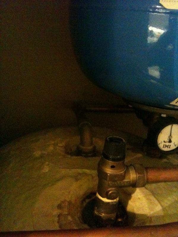 hot water out (back)