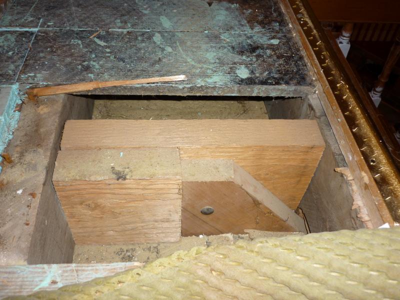 How the stairs are anchored