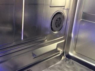 Inside Dishwasher