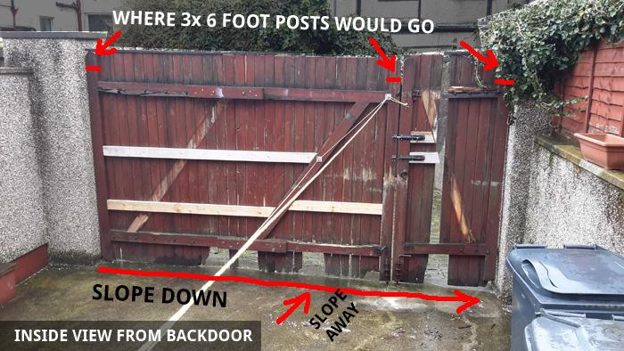 Inside view from backdoor