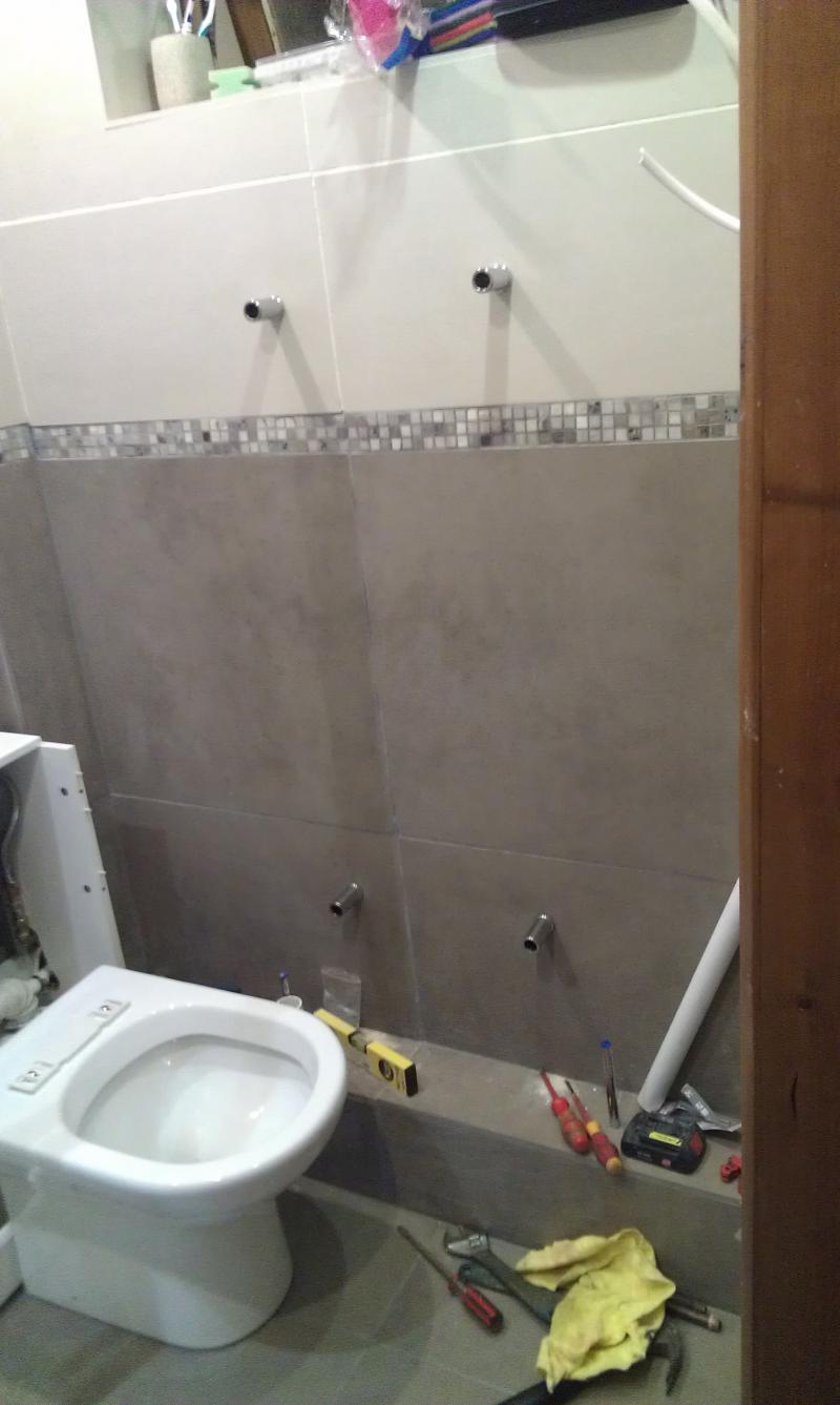 Installing towel rad