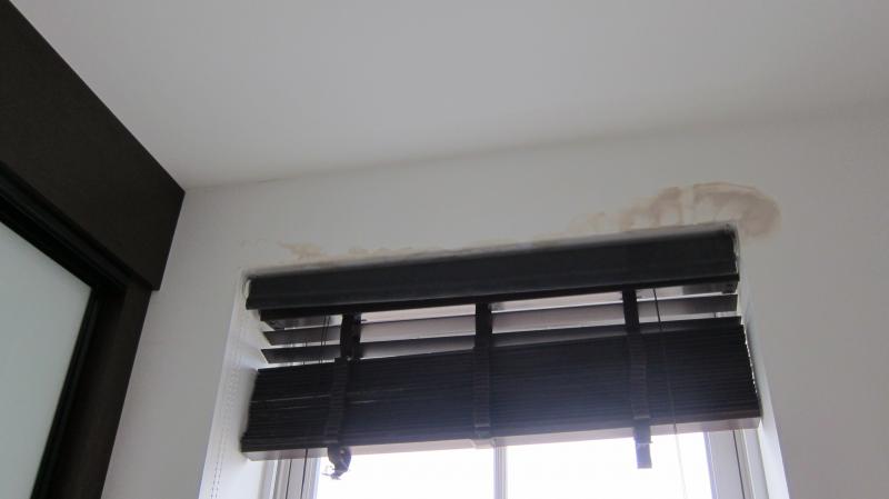 Internal damage to wall 1