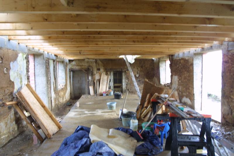 Joists & bracing removed
