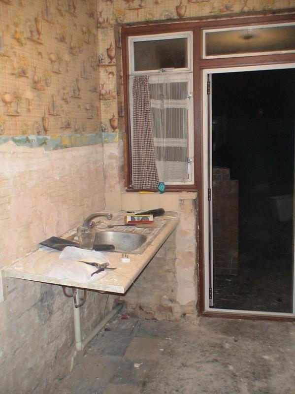 Kitchen being ripped out