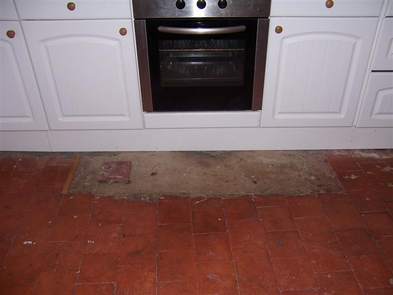 Kitchen floor close up