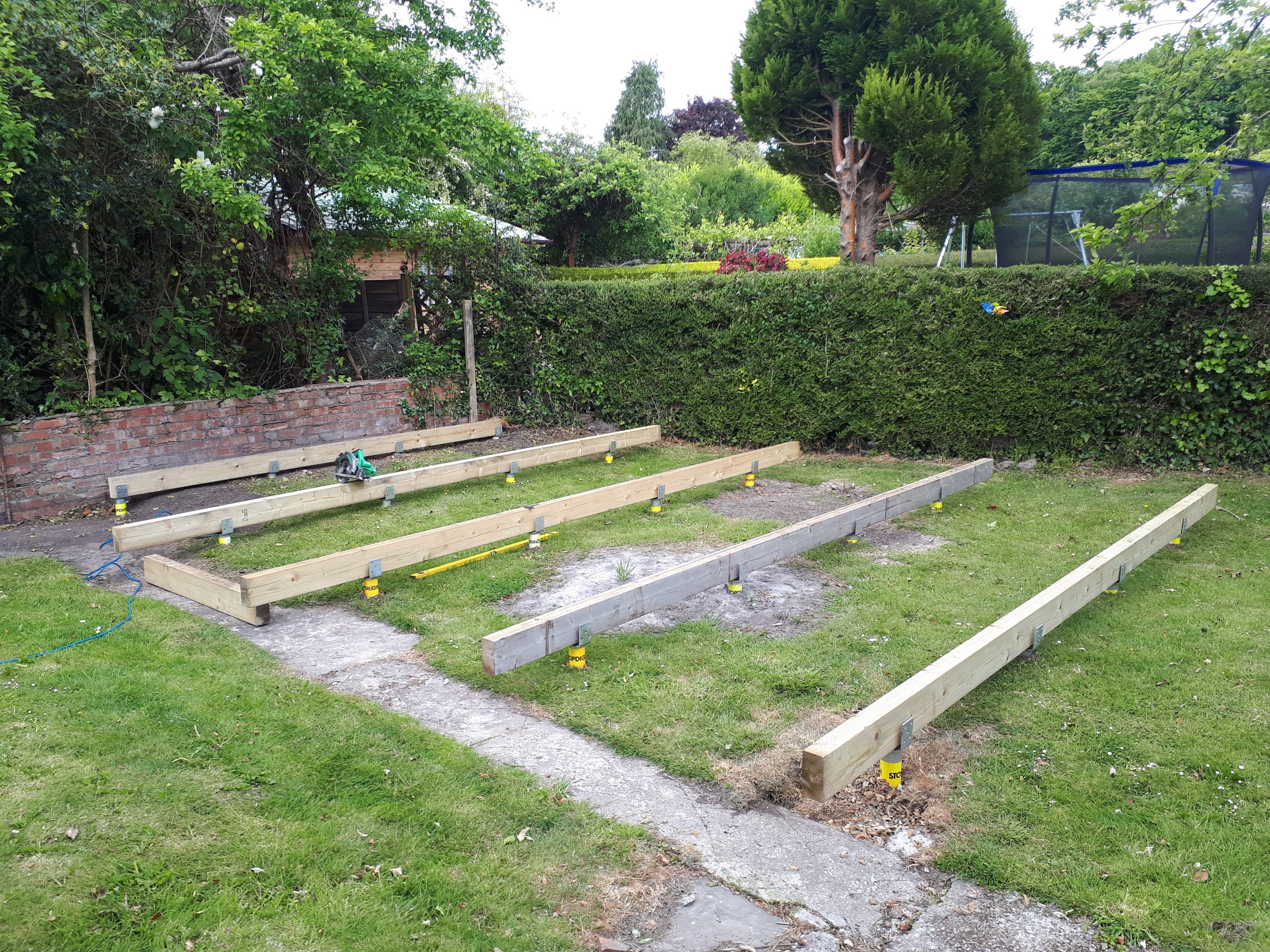 laying out the floor frame