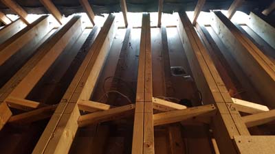 LH joists with herring