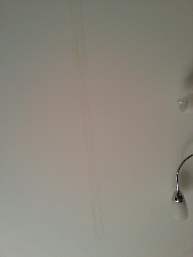 Long narrow damp patch