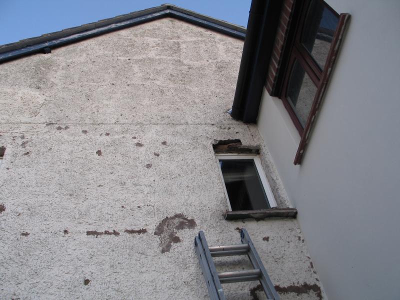 Looking up to the window