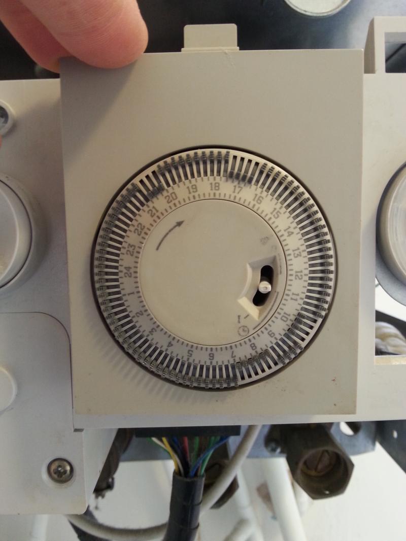 Mechanical timer front