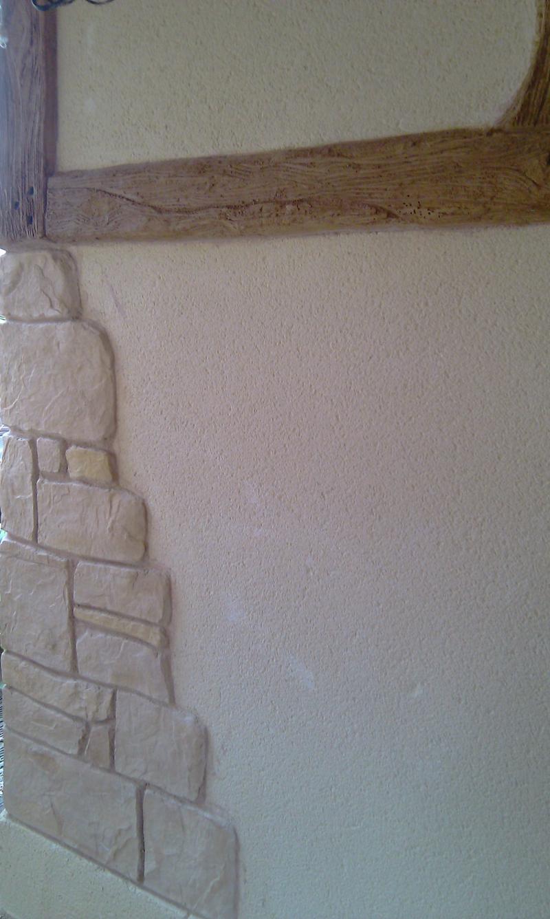 Mono, stone, oak beam effects