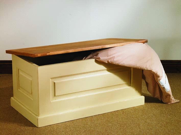 Mottisfont Painted Blanket Box
