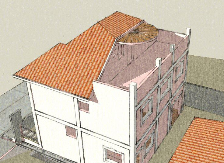 My rendering of the house