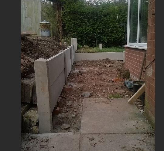 new retaining wall