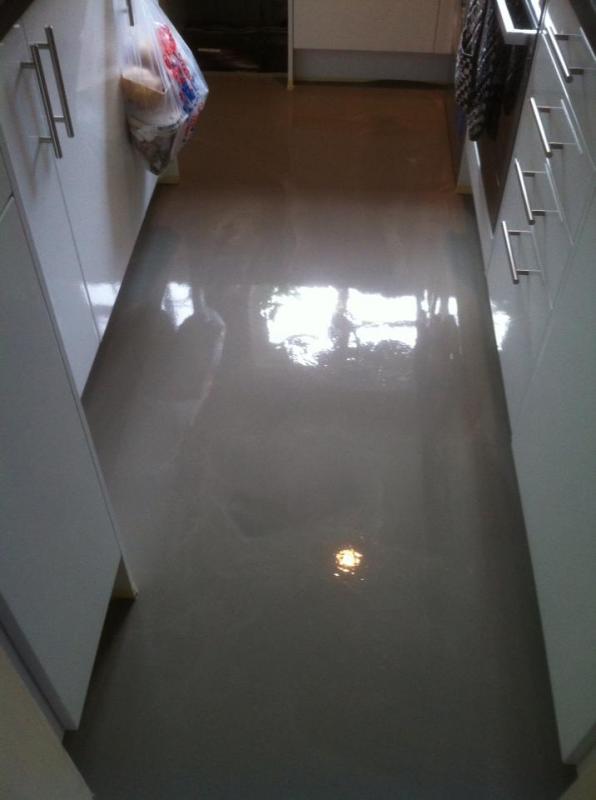 New screed down