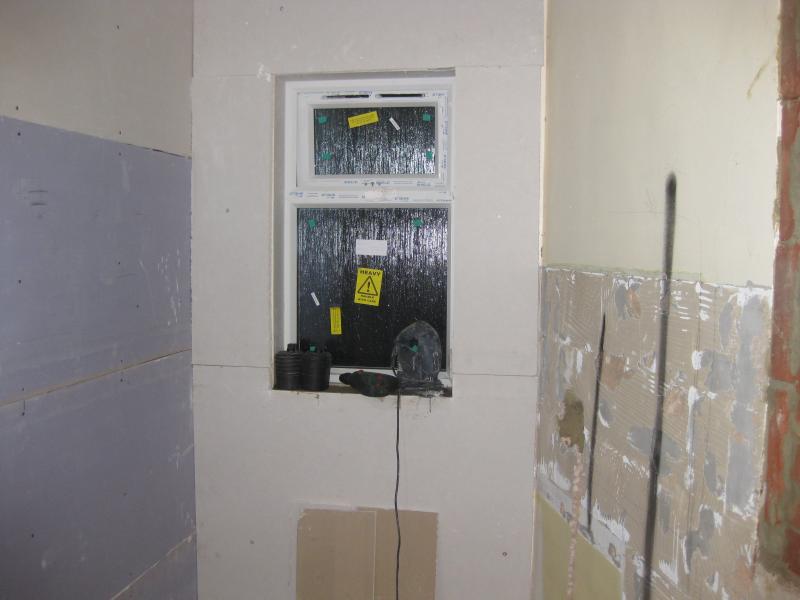 New windos and plasterboards