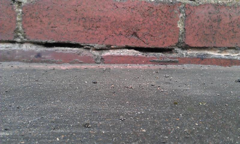 Outside Front Pointing Missing