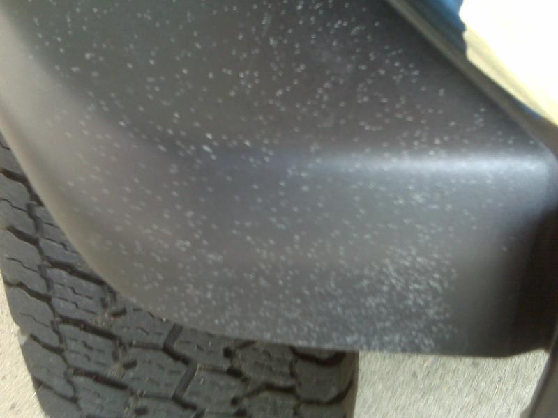 paint overspray on plastic