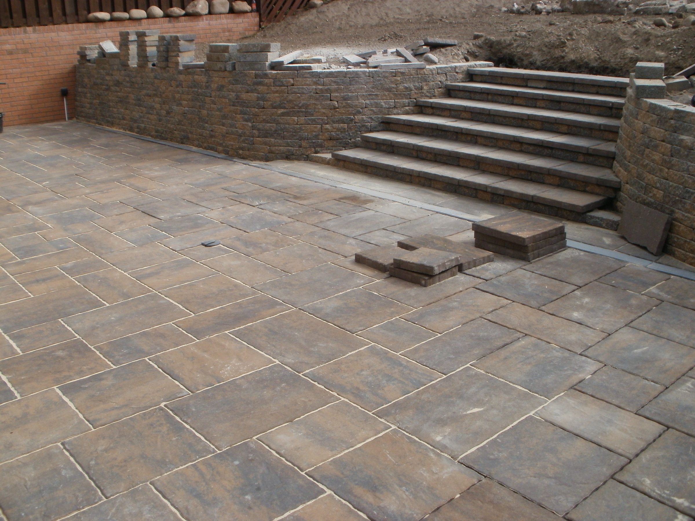 Patio & steps nearly finished