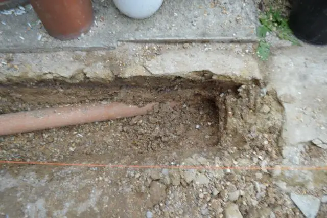 Pipe in Foundation