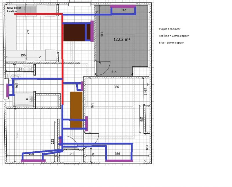 Pipe layout proposed