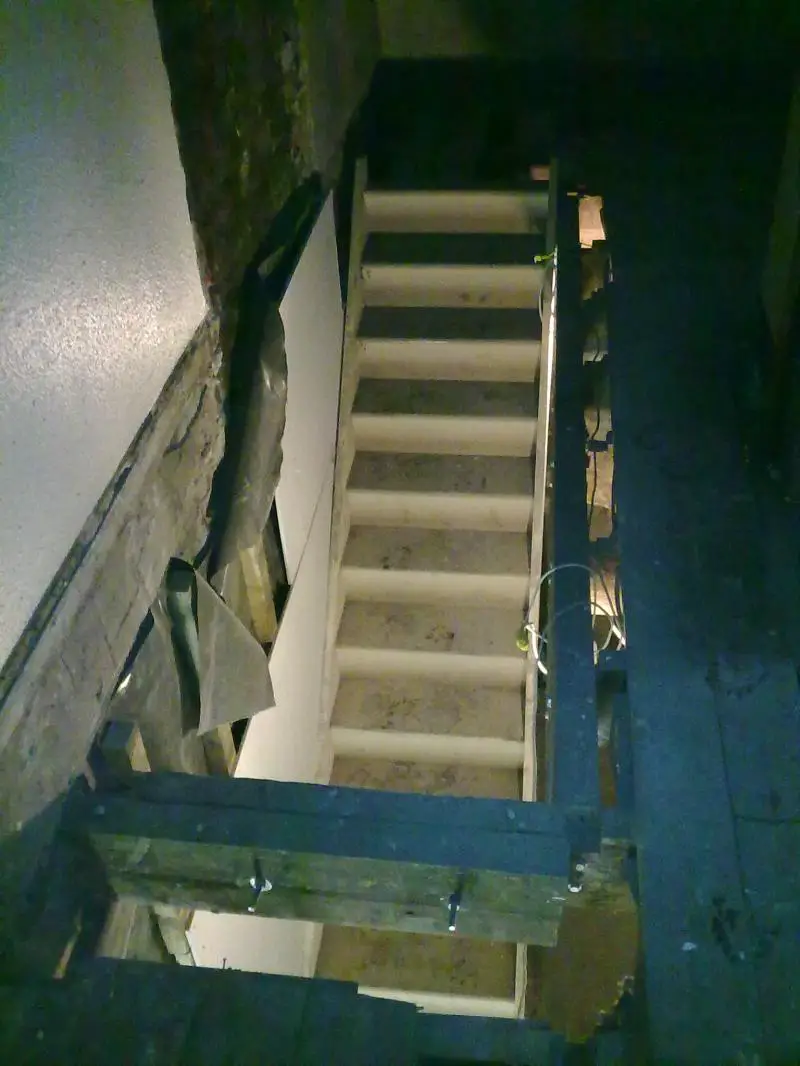 Plan view of stairwell