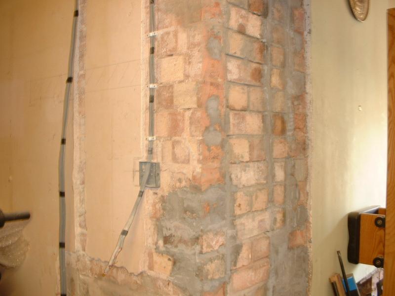 Plastering the wall