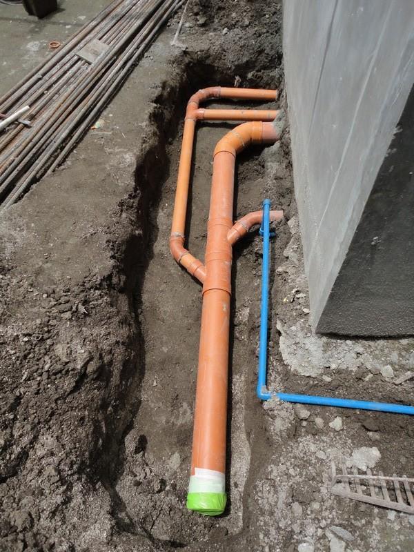 Plumbing from my garage