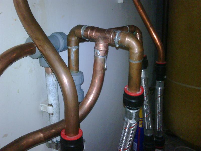 Plumbing to pump