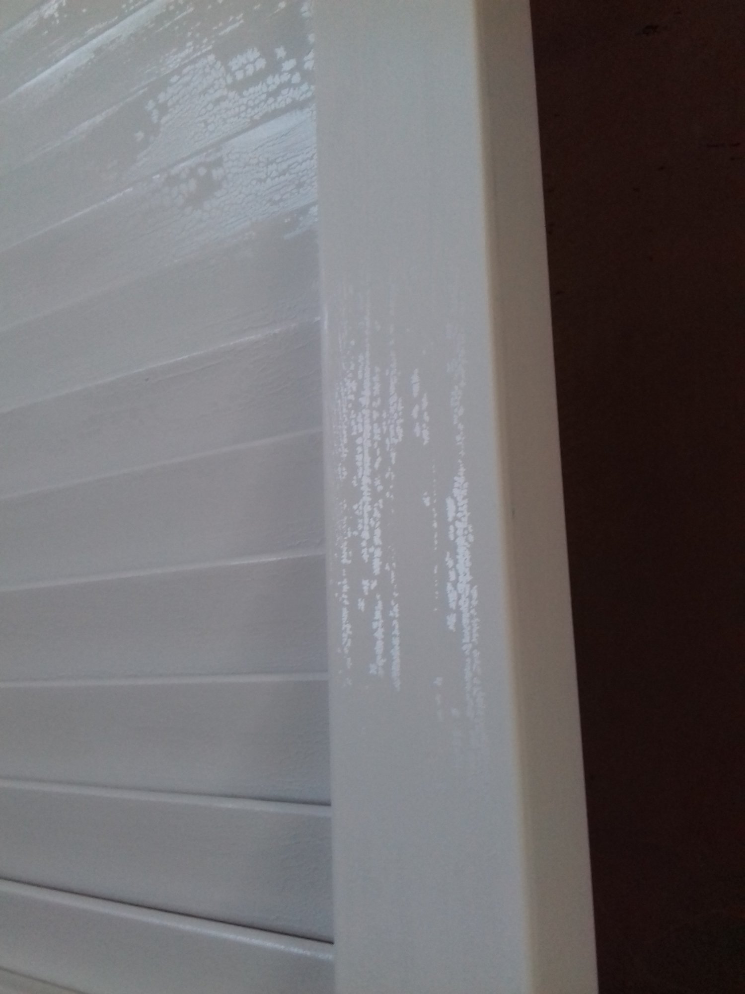 Poor paint adhesion and finish.