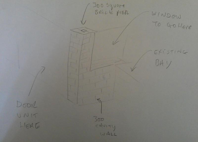 Porch Wall and Pillar