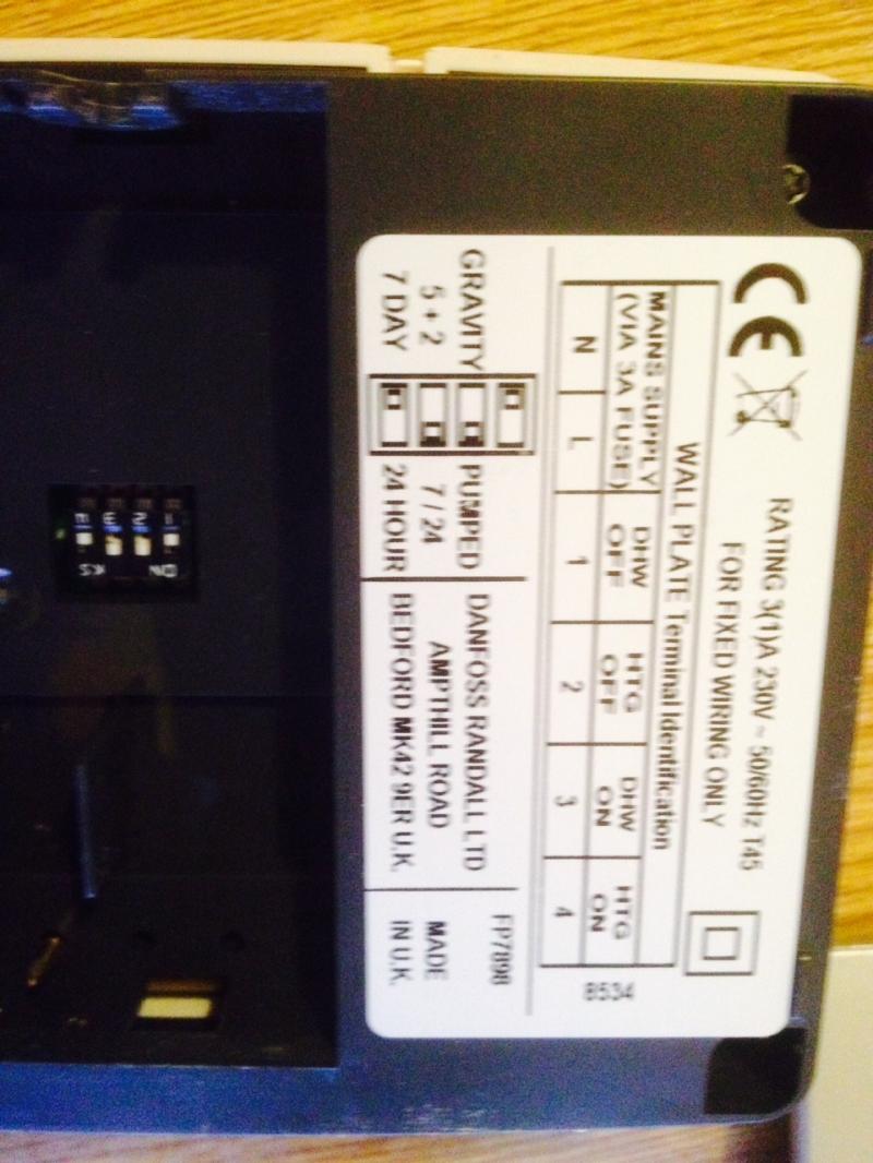 programmer back plate