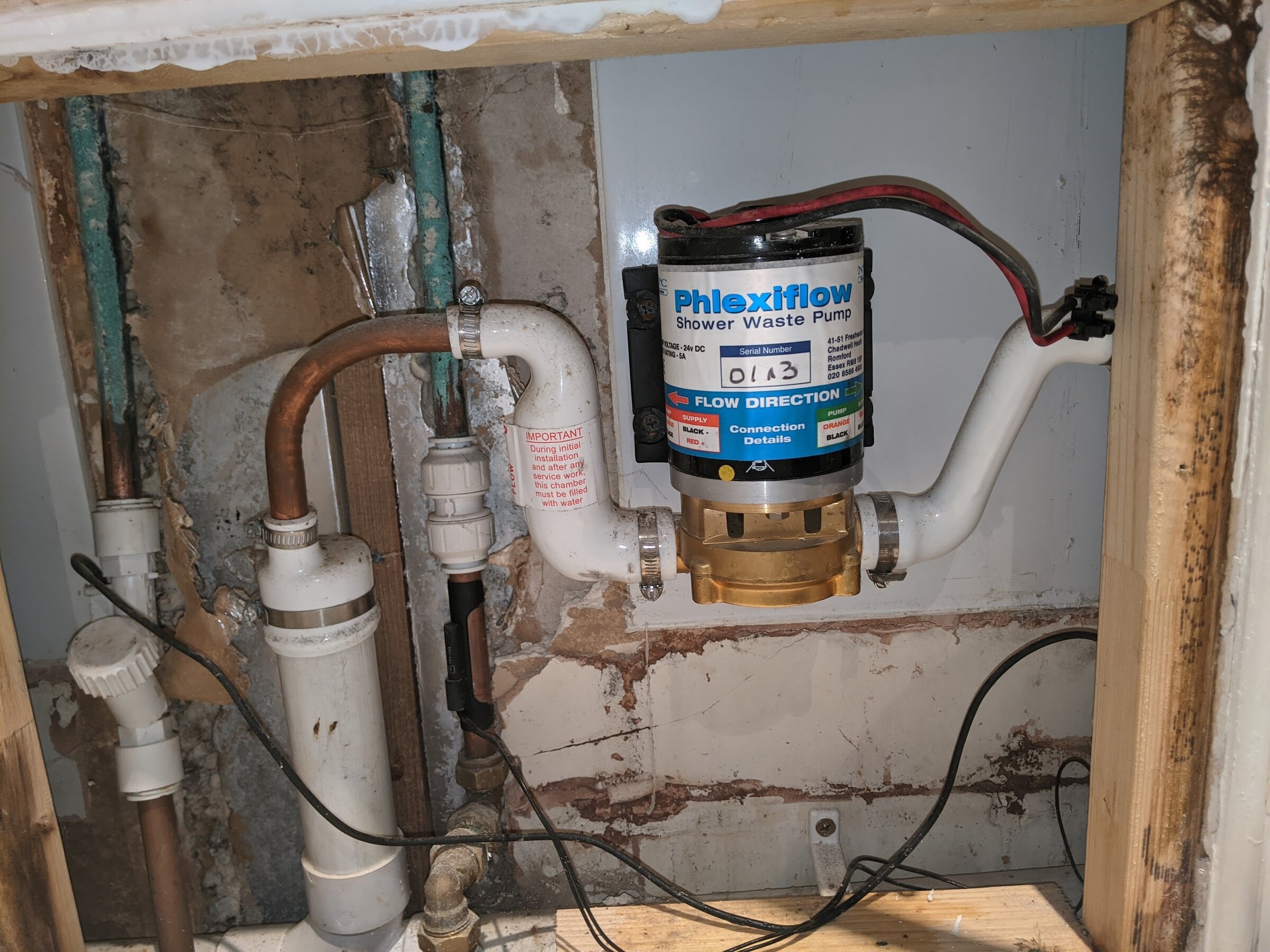 Phlexiflow shower waste pump (1) DIYnot Forums