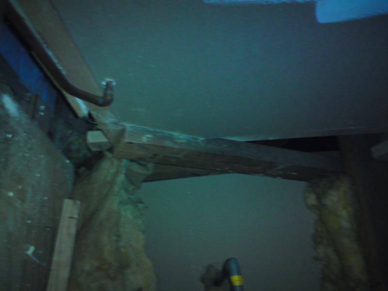 raised floor suppored by the roof beams