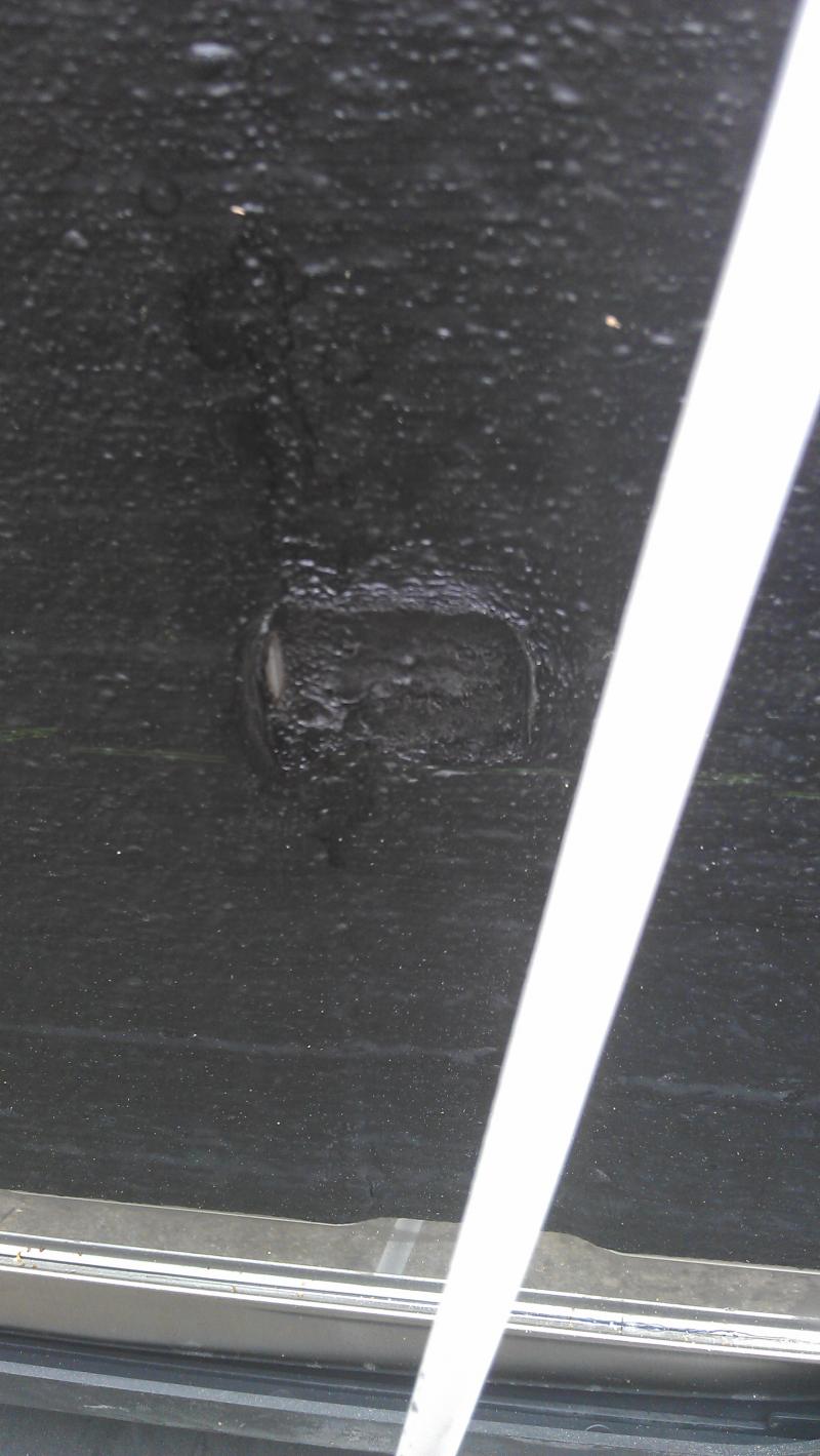 Rear of old dishwasher