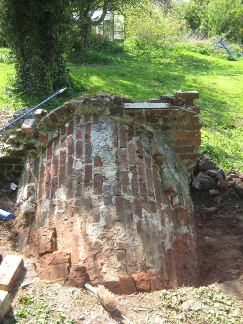 Roof of kiln entrance