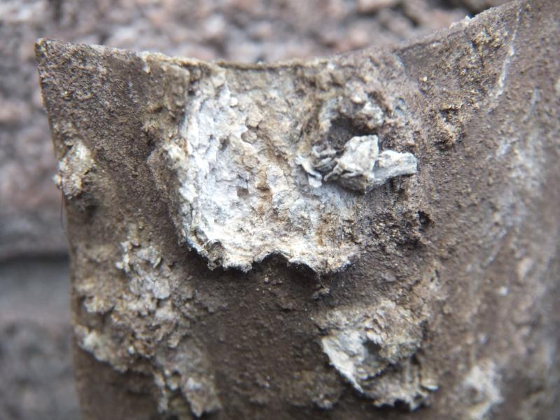 Roof sheet damage close