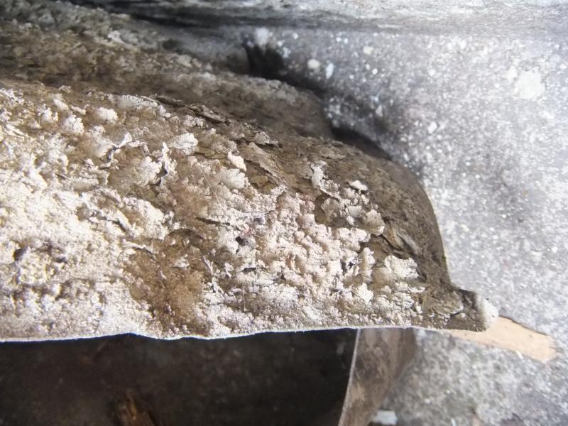 Roof sheet underside detail