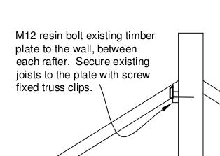 SE Detail of timber ridge plate