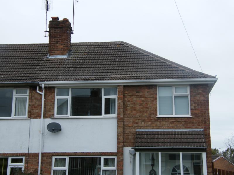 Semi next to concrete