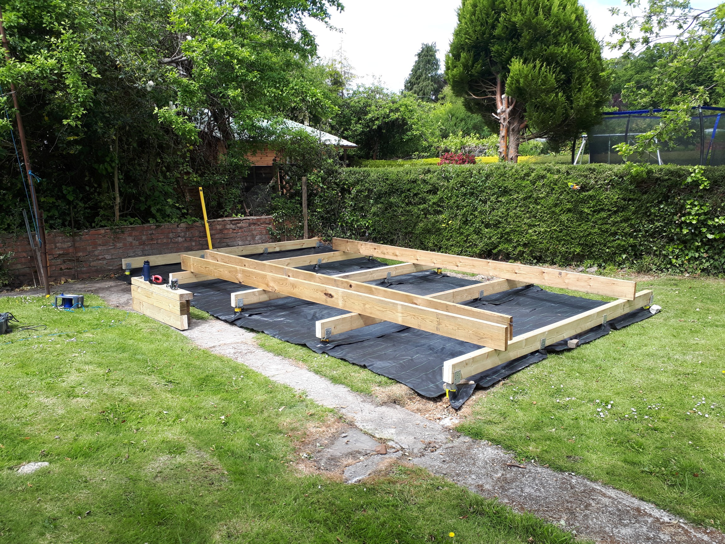 setting out and checking levels