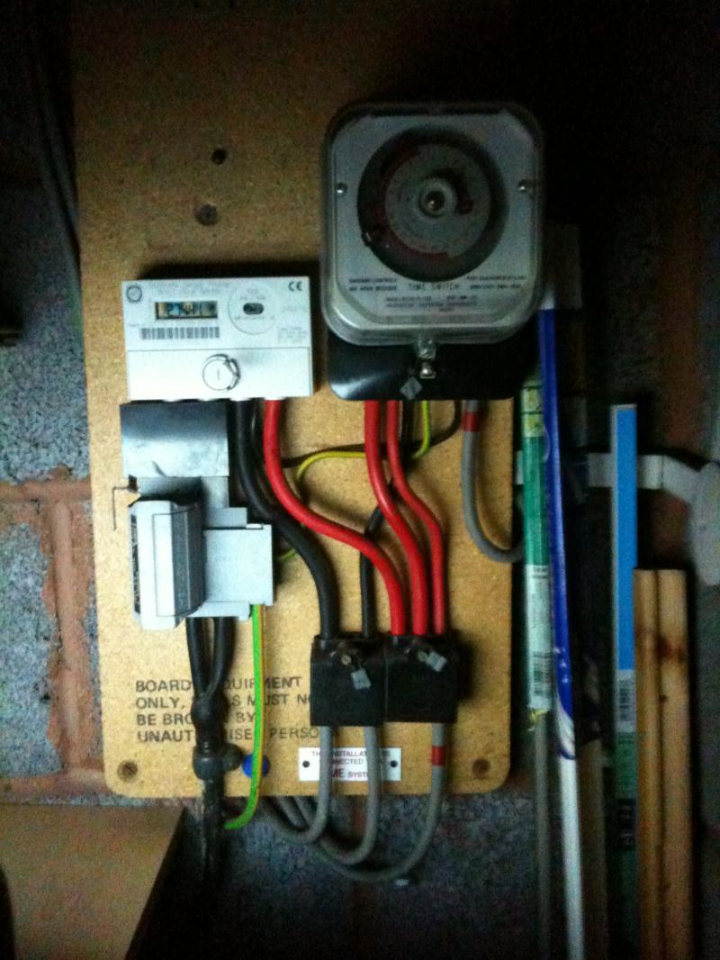 Setup of the outside cupboard