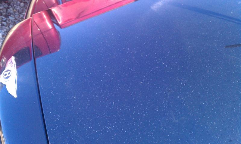 Severe epoxy overspray on Bently