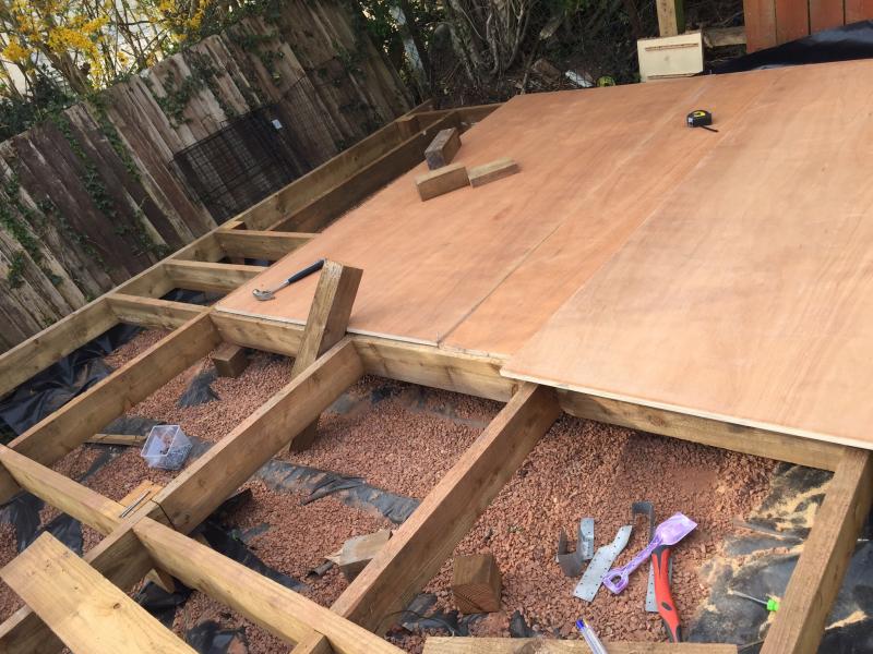 Shed floor going down