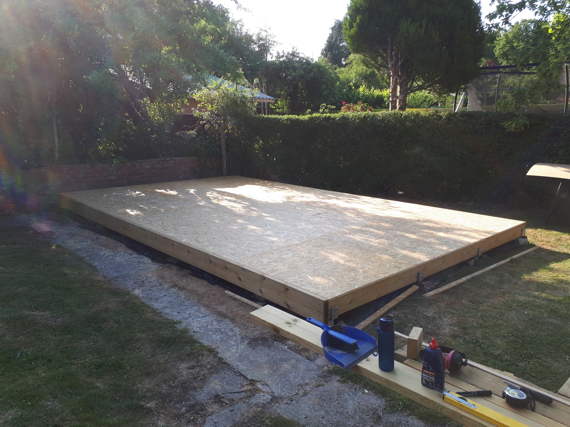 shed subfloor done