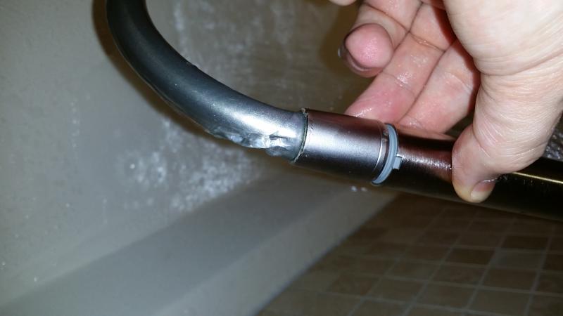 shower hose leaking