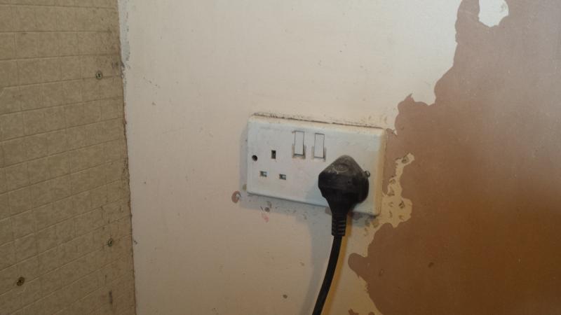 socket in cloakroom