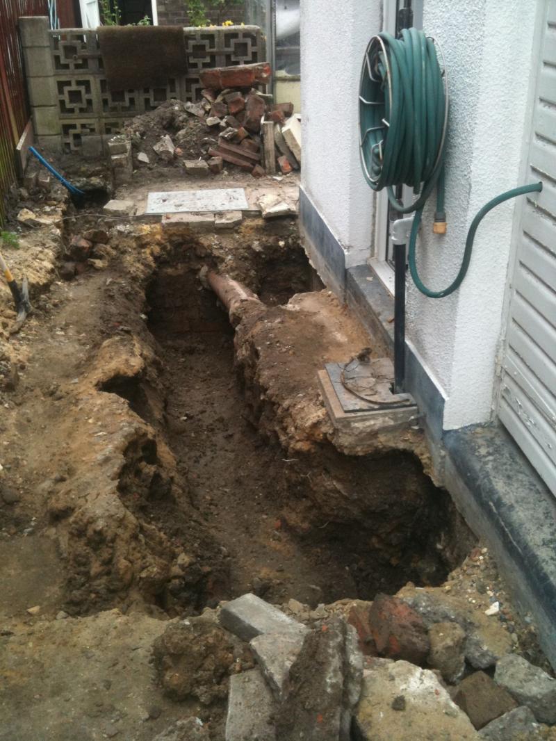 Soil Pipe excavation