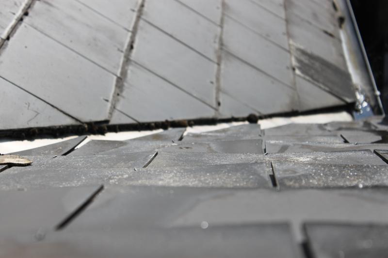 Some tiles curling up