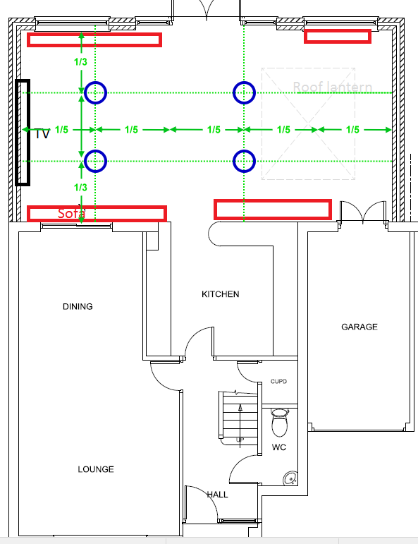Speaker Locations In Thirds And Fifths